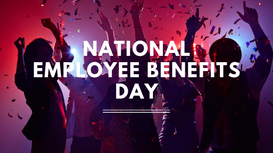 Happy employees celebrating with confetti in the air.